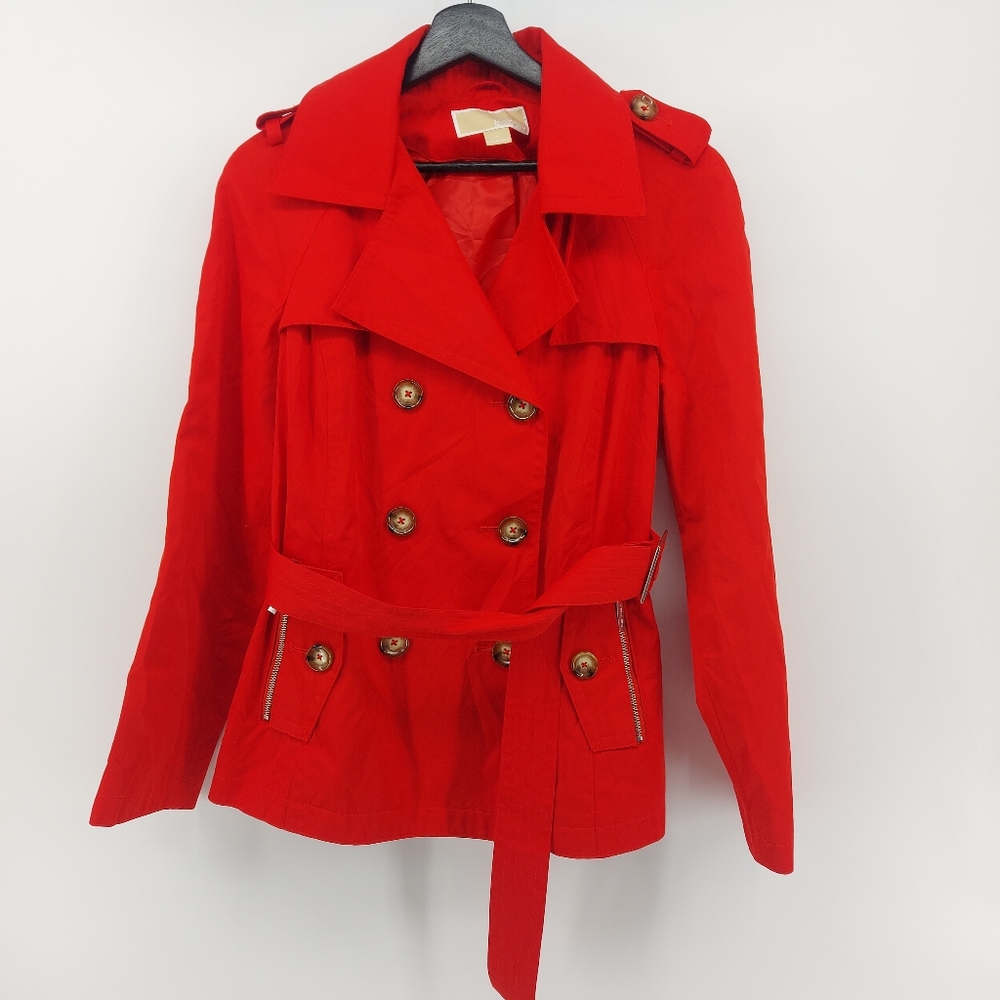 Michael Michael Kors Red Trench Size XS - Picture 3 of 11